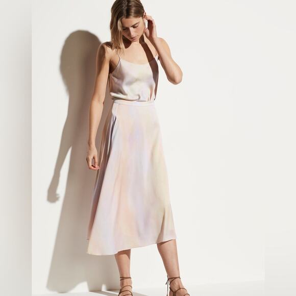 Vince rainbow wash drape skirt in multi size 10 (b17) NWOT - Picture 9 of 11